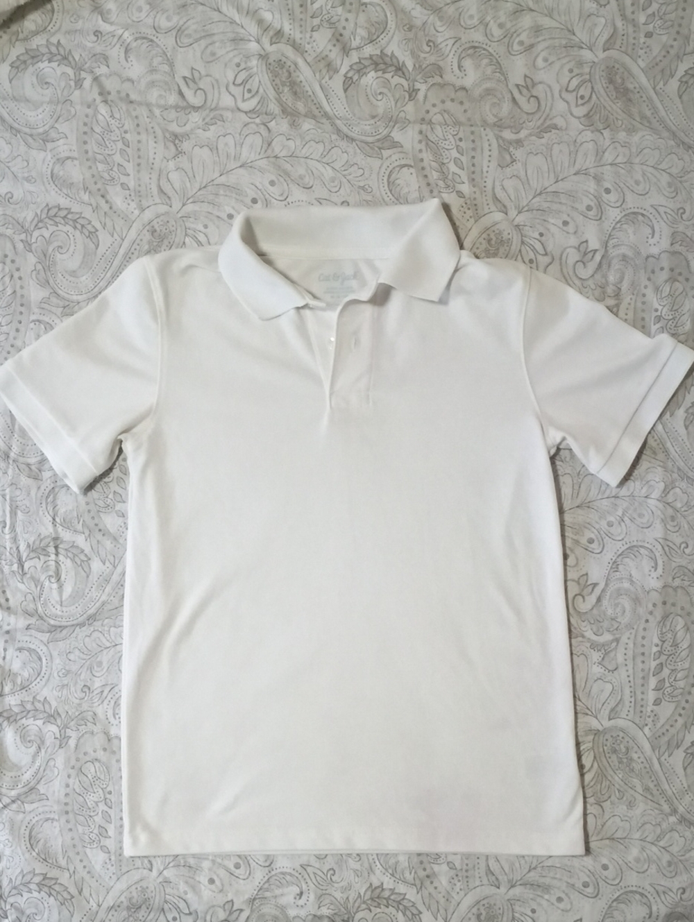 Cat & Jack Boys Size Medium 8/10 Short Sleeve School Uniform Polo Shirt